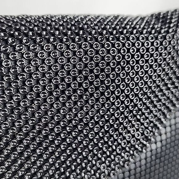 Whiting and Davis Black Mesh Body Chunky Chain Shoulder Bag - Picture 7 of 16